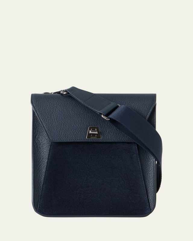 Anouk Small Leather Messenger Crossbody Bag
